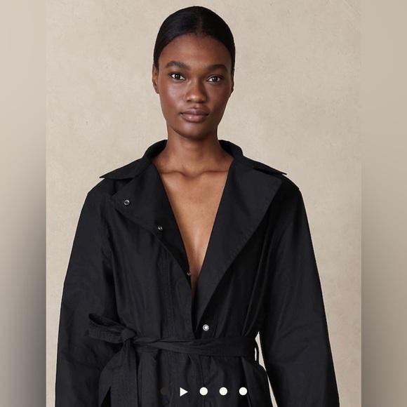 NWT! Banana Republic Black Finley Poplin Jumpsuit 🦋🍋 - Picture 2 of 6